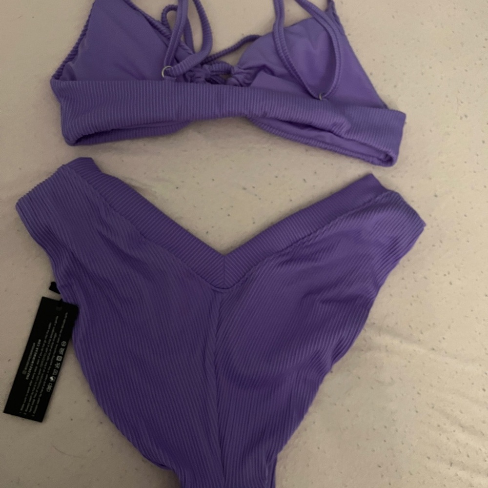 Purple one one swimwear bikini
